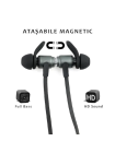 Casti Bluetooth Jabees Magnet cu multipoint si prindere magnetica