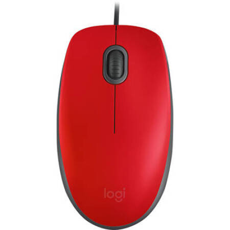 Mouse wireless Logitech M110 Silentios, Rosu