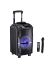 Boxa portabila Akai ABTS-H12L, 40W, microfon wireless, Bluetooth, radio FM, karaoke, USB, lumini disco