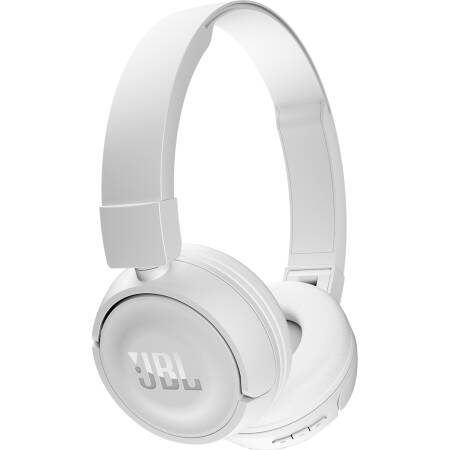 Casti wireless JBL T450BT, bluetooth, alb