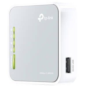 Router 3G wireless N portabil 150Mbps, antena integrata, Alb-gri, TP-LINK (TL-MR3020)