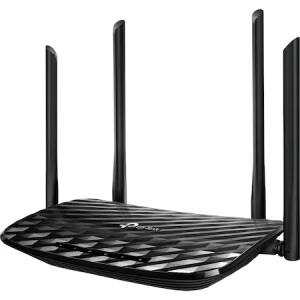 Router Wireless Gigabit TP-LINK Archer A6 AC1200, Dual-band 300 + 867 Mbps, negru