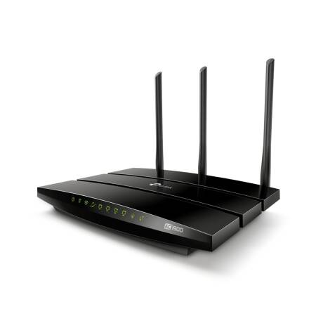 Router Wireless Gigabit TP-LINK Archer A9 AC1900, Dual-band 600 + 1300 Mbps, USB 2.0, negru