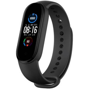 Bratara fitness Xiaomi MI Band 5, Incarcare magnetica, Negru