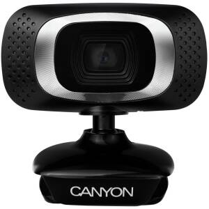 Camera Web Canyon CNE-CWC3, Full HD, Black/Silver