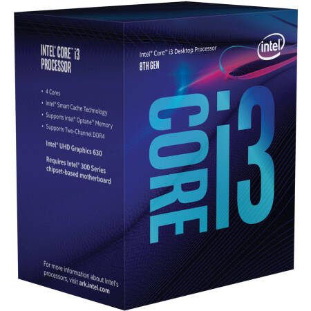 Procesor Intel® Core™ i3-8100 Coffee Lake, 3.60GHz, 6MB, Socket 1151 - Chipset seria 300, BOX