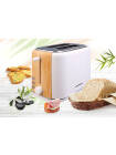 Prajitor de paine Heinner HTP-WH800BB, 800 W, 2 felii, dezghetare, 7 niveluri de rumenire, Alb