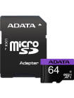 Card de memorie ADATA Premier, MicroSDXC, 64GB, UHS-I, Class10 + Adaptor