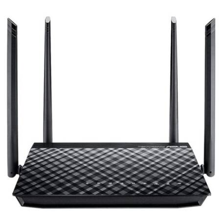 Router Wireless ASUS RT-AC57U, Gigabit, Dual Band, 1200 Mbps, 4 Antene externe (Negru)