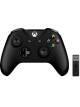 Controler wireless Microsoft Xbox cu adaptor pentru PC, Negru