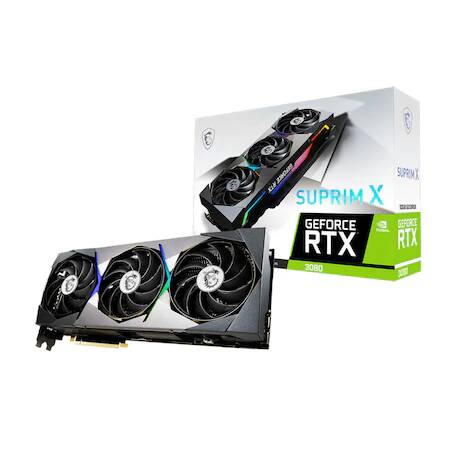 Placa video MSI GeForce RTX 3080 SUPRIM X, 10GB GDDR6X, 320-bit