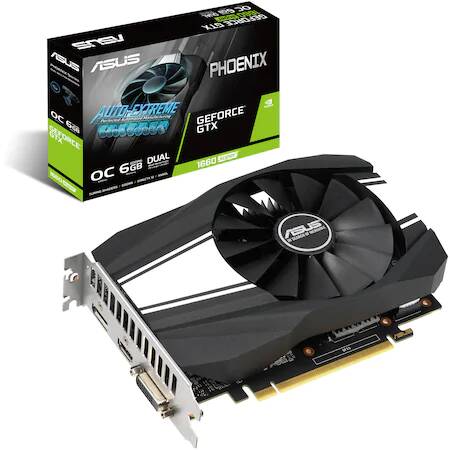 Placa video Asus Phoenix GeForce GTX 1660 OC SUPER, 6GB GDDR5, 192-bit