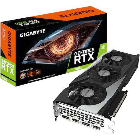 Placa video Gigabyte GeForce RTX 3060 GAMING OC, 12GB GDDR6, 192-bit
