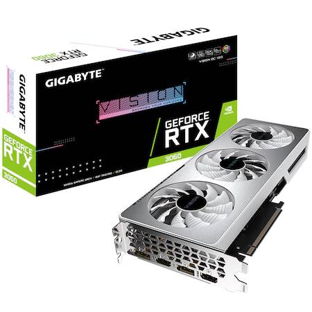 Placa video Gigabyte GeForce RTX 3060 VISION OC, 12GB GDDR6, 192-bit