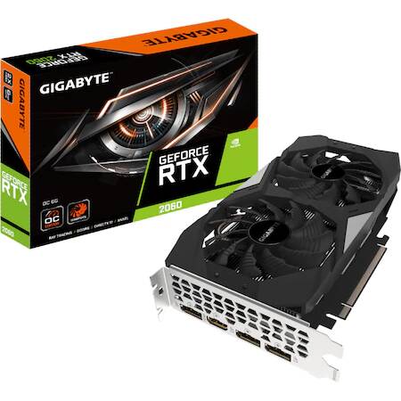 Placa video Gigabyte GeForce RTX 2060 OC 6G 2.0, 6GB GDDR6, 192-bit