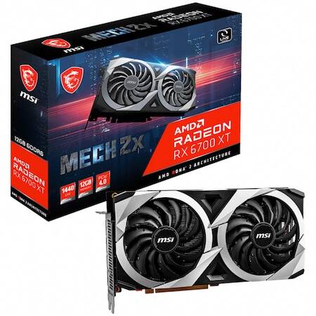 Placa video MSI Radeon RX 6700 XT MECH 2X, 12GB GDDR6, 192-bit