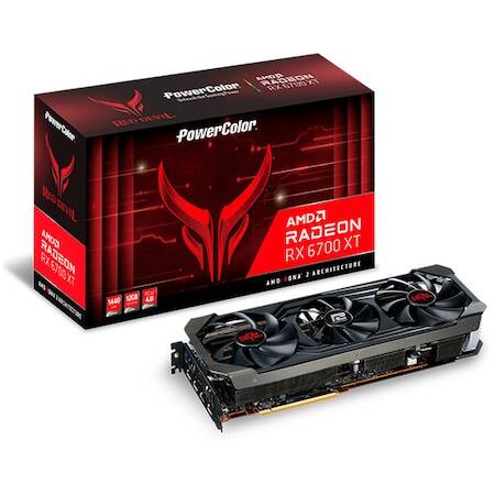 Placa video PowerColor Radeon RX 6700 XT Red Devil, 12GB GDDR6, 192-bit