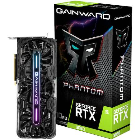 Placa video Gainward GeForce® RTX 3080 Phantom, 10GB GDDR6X, 320-bit