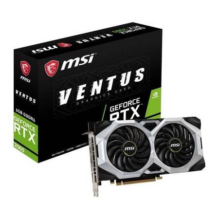 Placa video MSI nVidia GeForce RTX 2060 VENTUS GP OC 6GB GDDR6 192bit