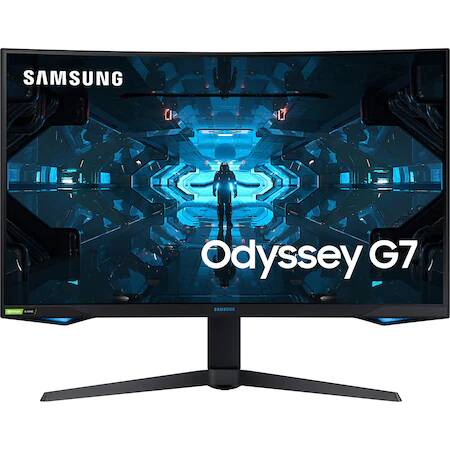 Monitor Gaming QLED VA Samsung Odyssey 32" , QHD, 1000R, Borderless, 240Hz, 1ms, G-Sync, FreeSync2, HDR600