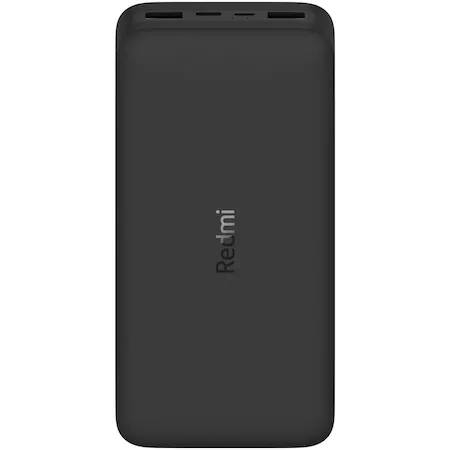 Acumulator extern Xiaomi Redmi Fast Charge, 18W, 20000 mAh, Black