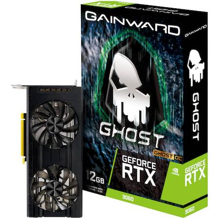 Placa video Gainward GeForce RTX 3060 Ghost OC, 12GB GDDR6, 192-bit