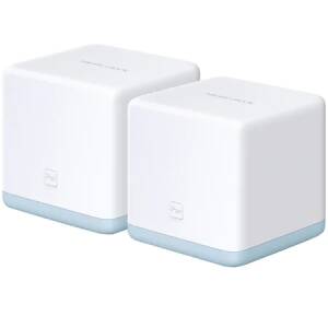 Sistem Mesh Wi-Fi Mercusys Halo S12 (2 pack) AC1200 cu Seamless Roaming, Self-Healing, Control Parental si aco