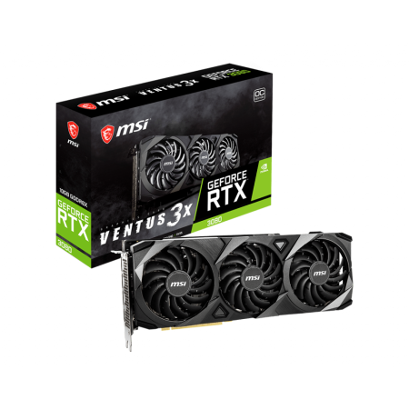 Placa video MSI GeForce RTX 3080 VENTUS 3X OC 10GB GDDR6X 320-bit RTX 3080 VENTUS 3X 10G OC