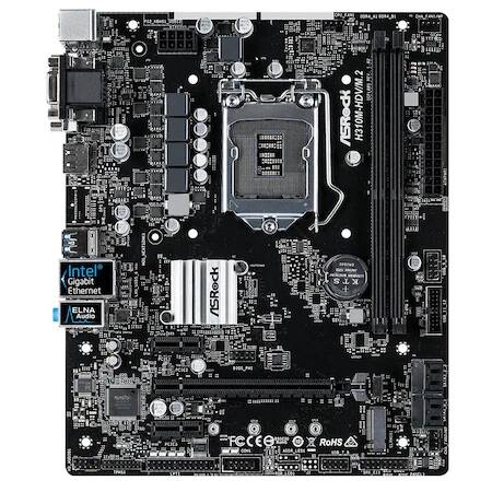Placa de baza ASRock H310CM-HDV/M.2, Socket 1151