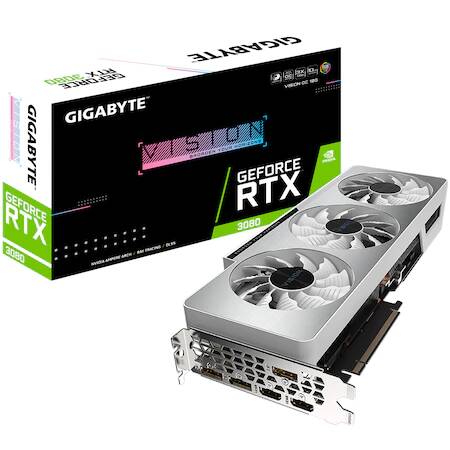 Placa video Gigabyte GeForce® RTX™ 3080 VISION OC 2.0 LHR, 10GB GDDR6X, 320-bit