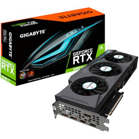 Placa video Gigabyte GeForce® RTX™ 3080 Ti EAGLE, 12GB GDDR6X, 384-bit LHR