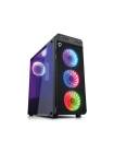 CARCASA SPACER - Gaming, Middle Tower, ATX, "TITAN", Fara Sursa, Sticla Securizata, 4 X Fan, USB 2.0 X 2, USB