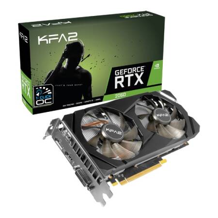 Placa video KFA2 GeForce® RTX™ 2060 1-click OC, 6GB GDDR6, 192-bit