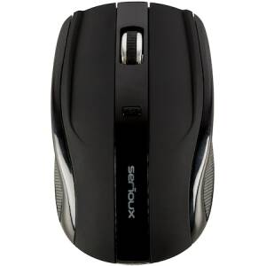 Mouse Wireless Serioux Rainbow 400, USB, Negru