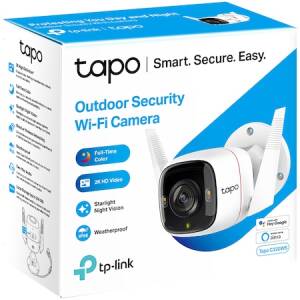 Pachet Camera de supraveghere WIFI pentru exterior TP-Link Tapo C320WS senzor 2K QHD + Card MicroSd 64GB