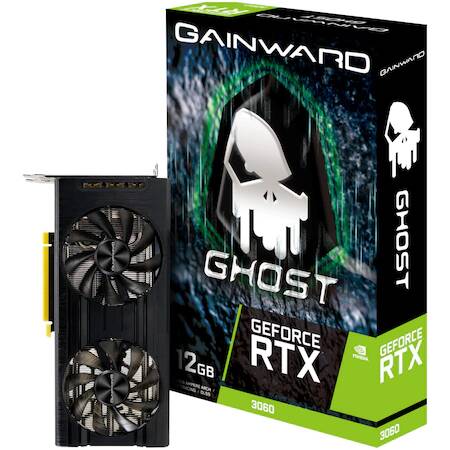 Placa video Gainward GeForce RTX 3060 Ghost, 12GB GDDR6, 192-bit LHR