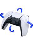 Controler Wireless PlayStation 5 DualSense + NBA 2K22 Jumpstart Bundle, Alb