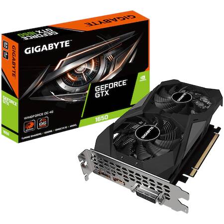 Placa video Gigabyte GeForce GTX 1650 D6 WINDFORCE OC, 4GB GDDR6, 128-bit