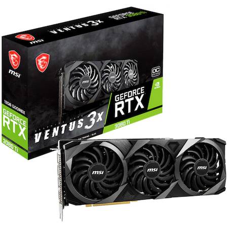 Placa video MSI GeForce RTX 3080 Ti VENTUS 3X OC, 12GB GDDR6X, 384-bit