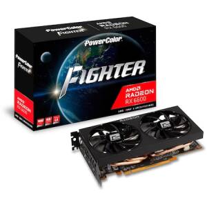 Placa video Powercolor Radeon RX 6600 Fighter, 8GB GDDR6, 128-bit