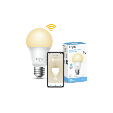 Bec Wi-Fi inteligent TP-Link Tapo L510E cu reglarea intensitatii luminii, Wi-Fi 2.4GHz, E27