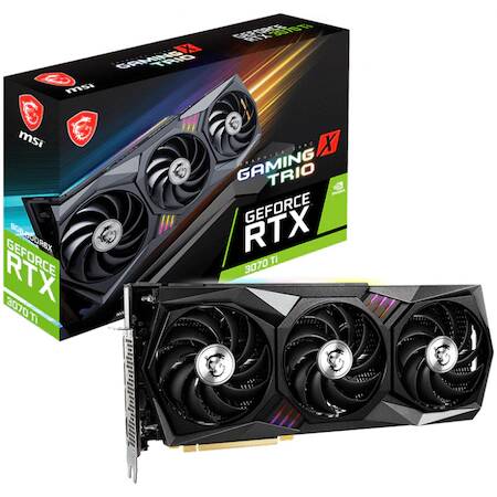 Placa video MSI GeForce RTX 3070 Ti GAMING X TRIO, 8GB GDDR6X, 256-bit, LHR