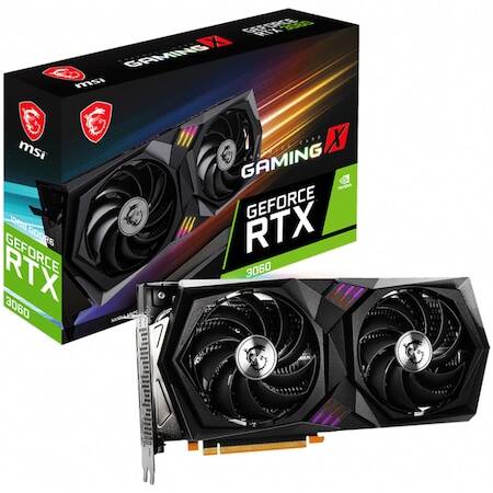 Placa video MSI GeForce RTX 3060 GAMING X, 12GB GDDR6, 192-bit