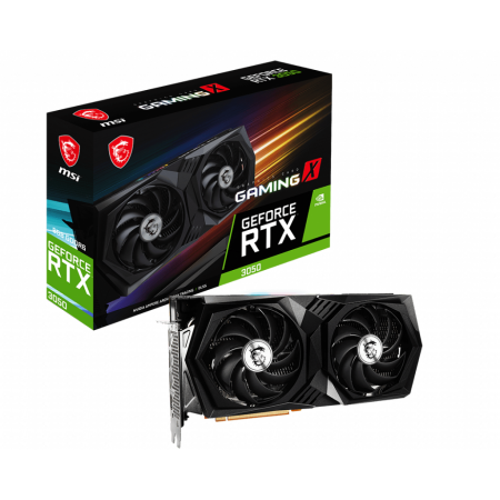 Placa video MSI GeForce RTX 3050 GAMING X, 8GB GDDR6, 128-bit