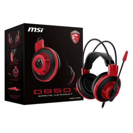 Casti gaming MSI DS501, Negru