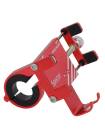Suport bicicleta Spacer SPBH-METAL-RED pentru smartphone, fixare de ghidon, metalic, cheie de montare,Rosu