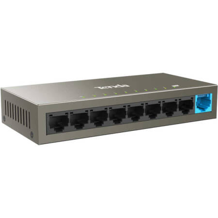 Switch cu 9 porturi Tenda TEF1109DT, 3.6 Gbps, 1.40 Mpps, 2000 MAC, fara management