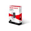 Adaptor Wireless Mercusys MW300UM, 300 Mbps, USB 2.0, Antena interna (Negru)