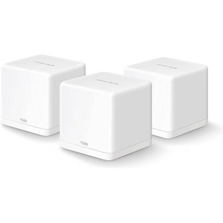 Sistem Mesh Wi-Fi Mercusys Halo H30G(3-pack), AC1300, Dual-Band, Gigabit, MU-MIMO, Seamless Roaming