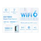Range Extender TP-LINK RE600X, AX1800, Wi-Fi 6